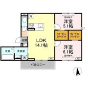セレスティア福光西 WESTの間取り画像