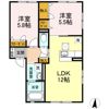 ボヌール羽屋Hの間取り画像