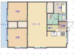 フレシール若草の間取り画像