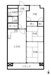 ネオハイツ松江の間取り画像