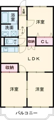 ローズベイ新潟南の間取り画像