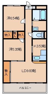 オーブドゥ長山の間取り画像