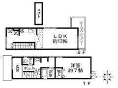 大文字町戸建の間取り画像