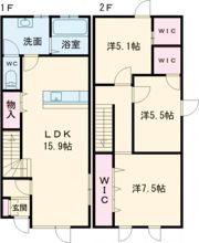 ソラーレ緑町Duoの間取り画像