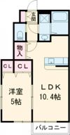 リベルテ栗生の間取り画像