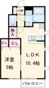 リベルテ栗生の間取り画像