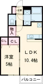 リベルテ栗生の間取り画像