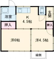 下田貸家の間取り画像