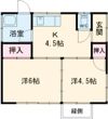 下田貸家の間取り画像