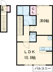リベルテ栗生の間取り画像