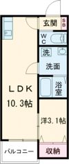 COCOAS廿日市駅前の間取り画像