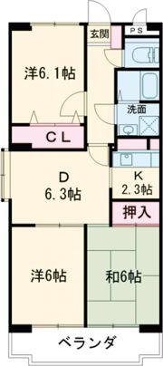 NH菰口の間取り画像