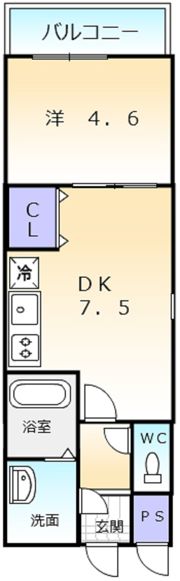 フジパレス堺浜寺石津の間取り画像