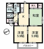 ツインマークウエスト A棟の間取り画像