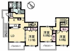 nfビレッジ C棟の間取り画像