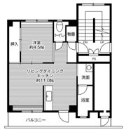 ビレッジハウス湖山4号棟の間取り画像