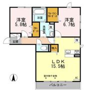 グランシャリオ B棟の間取り画像