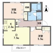 シャーメゾン・フレール A棟の間取り画像