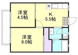 サンライフ鴨方の間取り画像