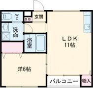 チェントロビラ薩摩瀬Aの間取り画像