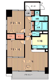 シェソワ恵比寿の間取り画像