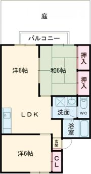 サニーハイツ和光の間取り画像
