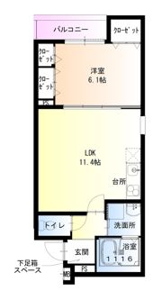 フジパレス和歌山美園Ⅱ番館の間取り画像