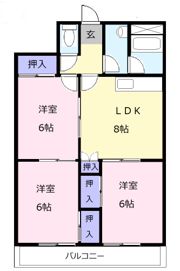 ラルーシア高茶屋Aの間取り画像