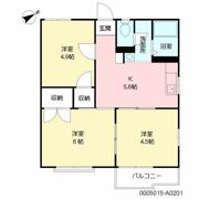 高田杜ハイツ A棟の間取り画像