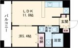 レジディア熊本辛島の間取り画像
