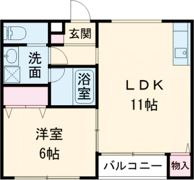 チェントロビラ薩摩瀬Aの間取り画像