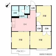 高田杜ハイツ B棟の間取り画像