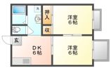 シャンポール中川の間取り画像