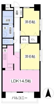 メゾンMB道後の間取り画像