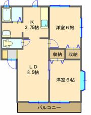 アルペンヒルEの間取り画像