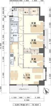 ディアグレイス五輪の間取り画像