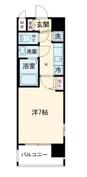 レジュールアッシュ梅田WEST GATEの間取り画像