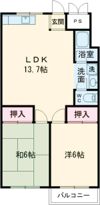 松ヶ丘コーポの間取り画像