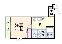 フジパレス三国ヶ丘Ⅱ番館の間取り画像