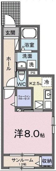 ル シエル Ⅰの間取り画像