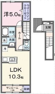 ル シエル Ⅰの間取り画像