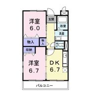 グランドハイツ深川の間取り画像