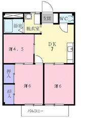 シティハイツ鳥居松の間取り画像