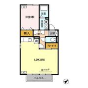 リバービュー Bの間取り画像