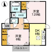 グリシーヌ Cの間取り画像