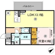 WM新八代 A棟の間取り画像