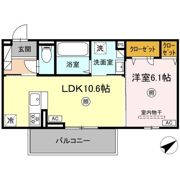 WM新八代 A棟の間取り画像