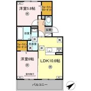 WM新八代 B棟の間取り画像