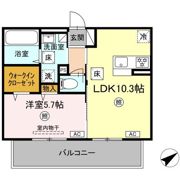 WM新八代 B棟の間取り画像
