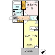 WM新八代 B棟の間取り画像